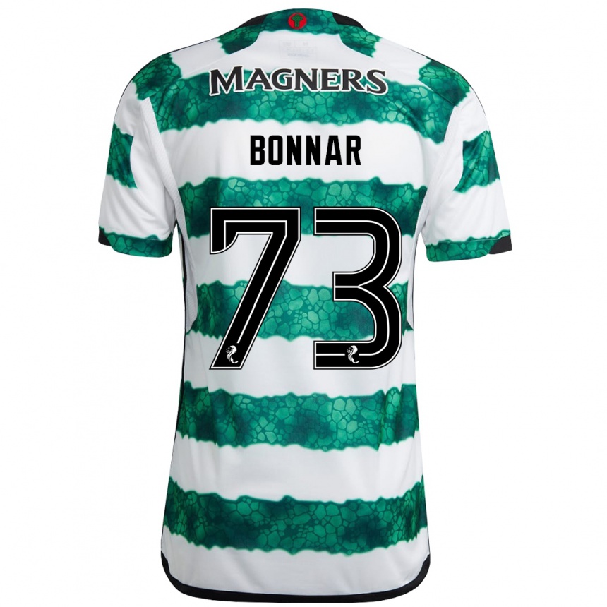 Kids Football Jude Bonnar #73 Green Home Jersey 2023/24 T-Shirt
