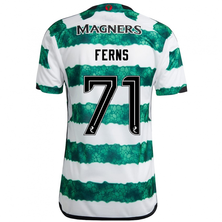 Kids Football Abbie Ferns #71 Green Home Jersey 2023/24 T-Shirt