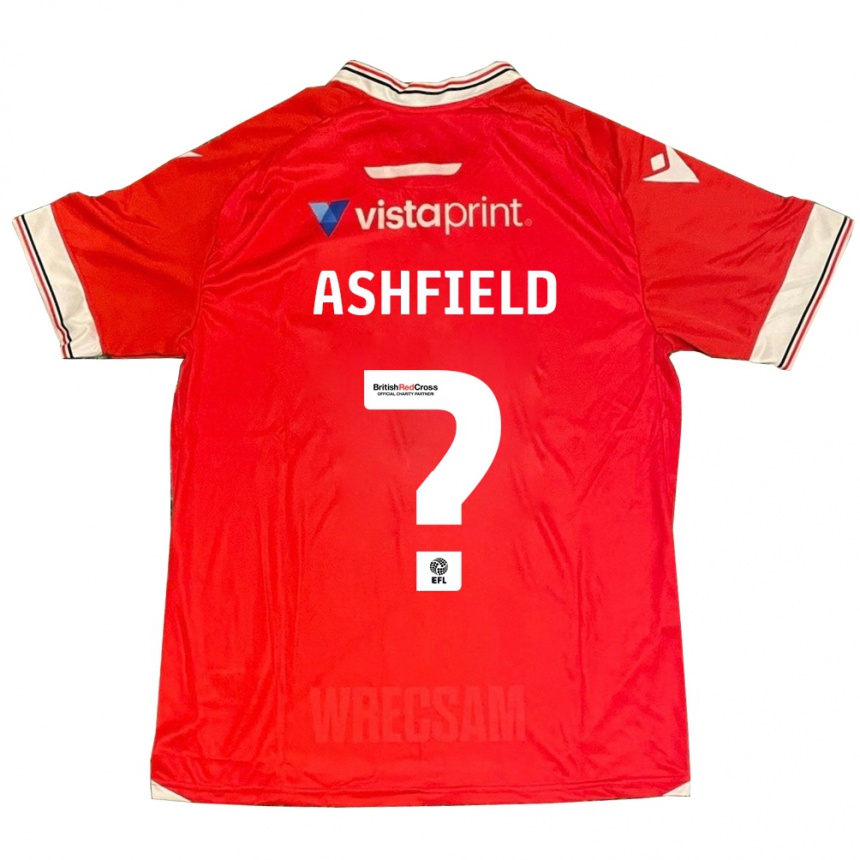 Kids Football Harry Ashfield #0 Red Home Jersey 2023/24 T-Shirt