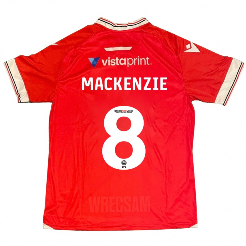 Kids Football Libby Mackenzie #8 Red Home Jersey 2023/24 T-Shirt