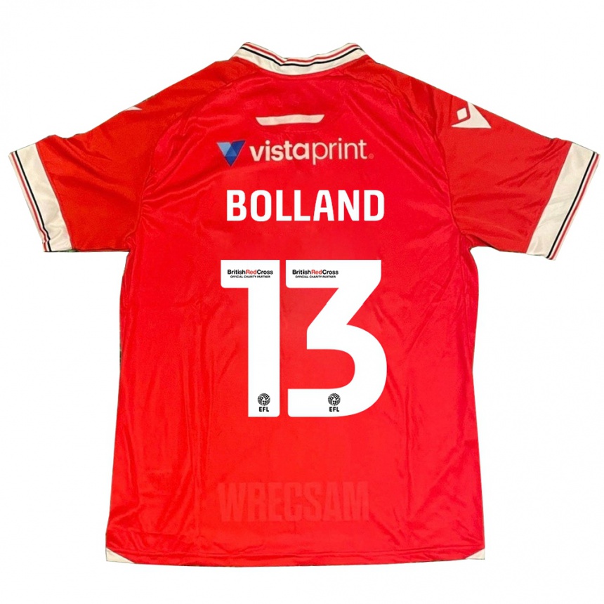 Kids Football Charlotte Bolland #13 Red Home Jersey 2023/24 T-Shirt