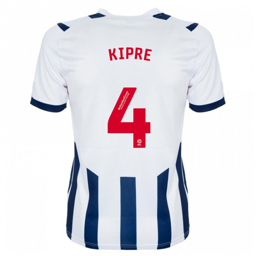 Kids Football Cédric Kipré #4 White Home Jersey 2023/24 T-Shirt