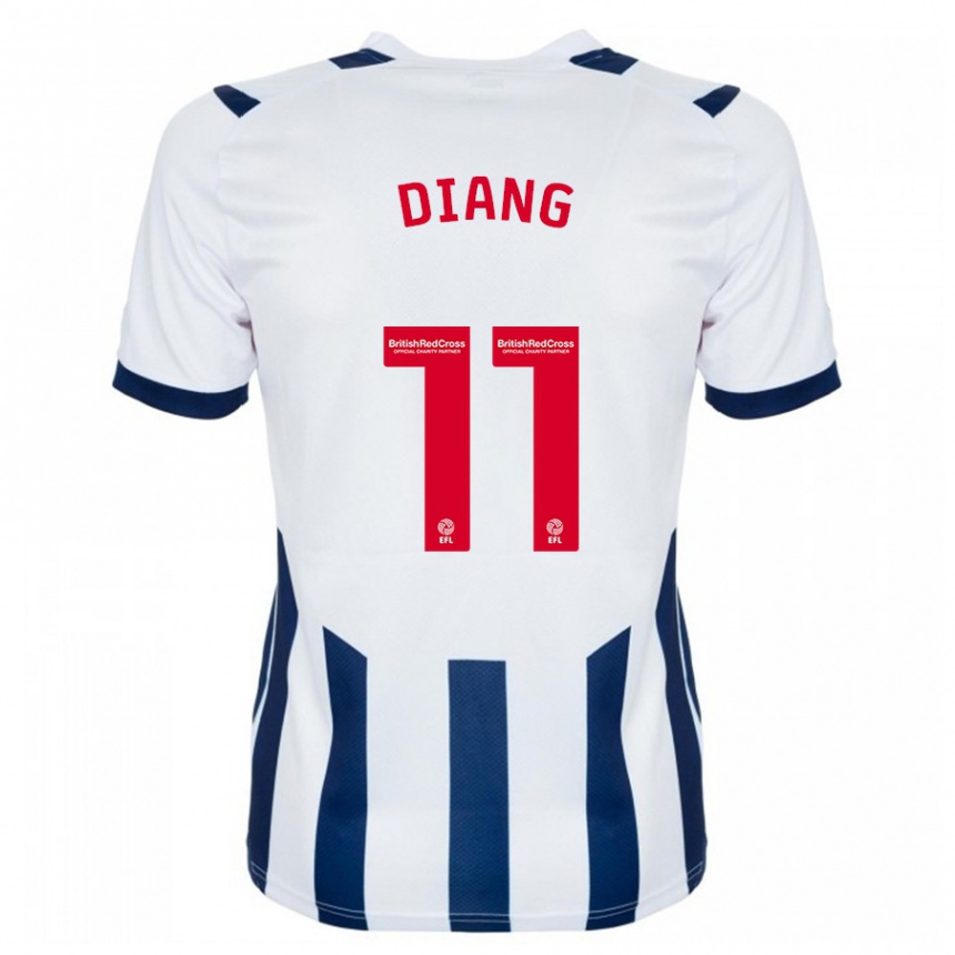 Kids Football Grady Diangana #11 White Home Jersey 2023/24 T-Shirt