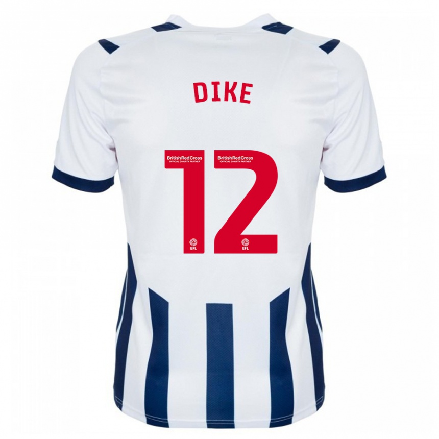 Kids Football Daryl Dike #12 White Home Jersey 2023/24 T-Shirt