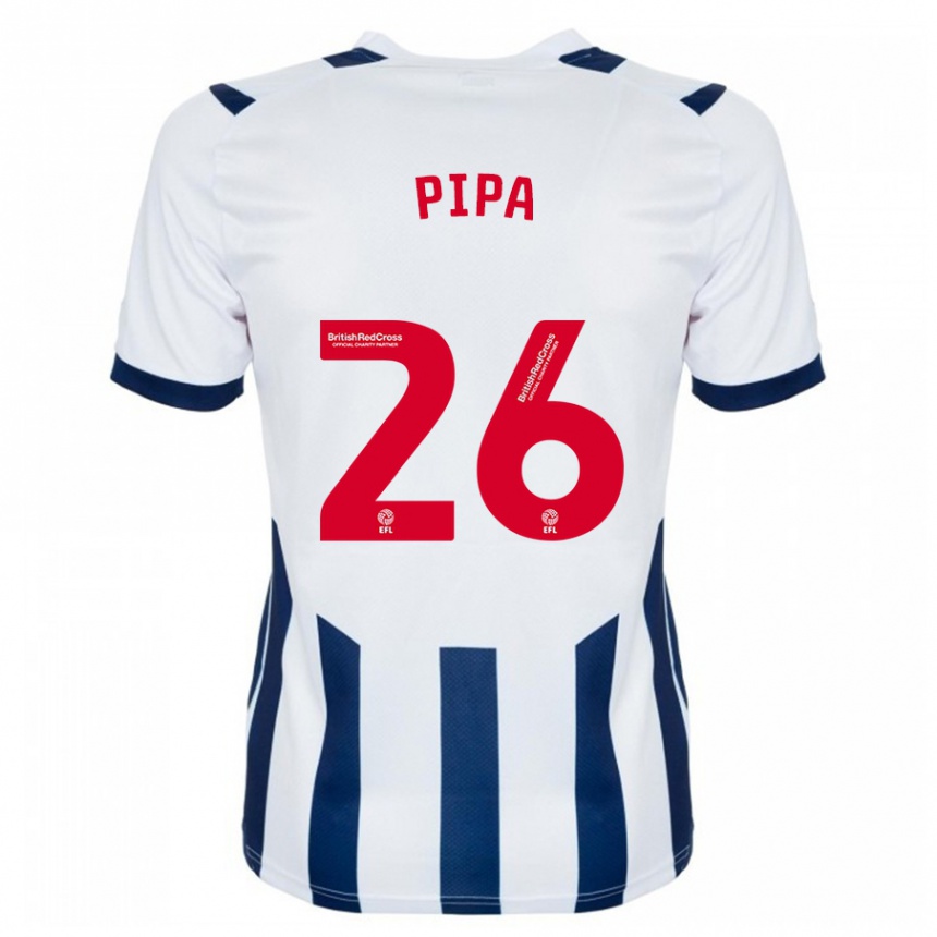 Kids Football Pipa #26 White Home Jersey 2023/24 T-Shirt