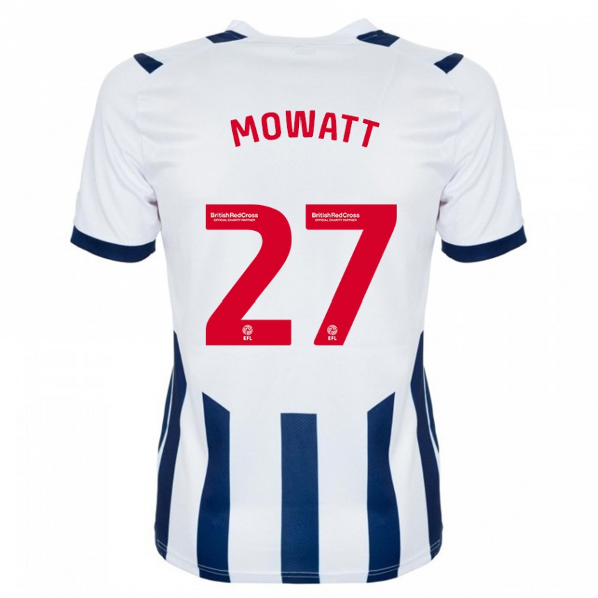 Kids Football Alex Mowatt #27 White Home Jersey 2023/24 T-Shirt