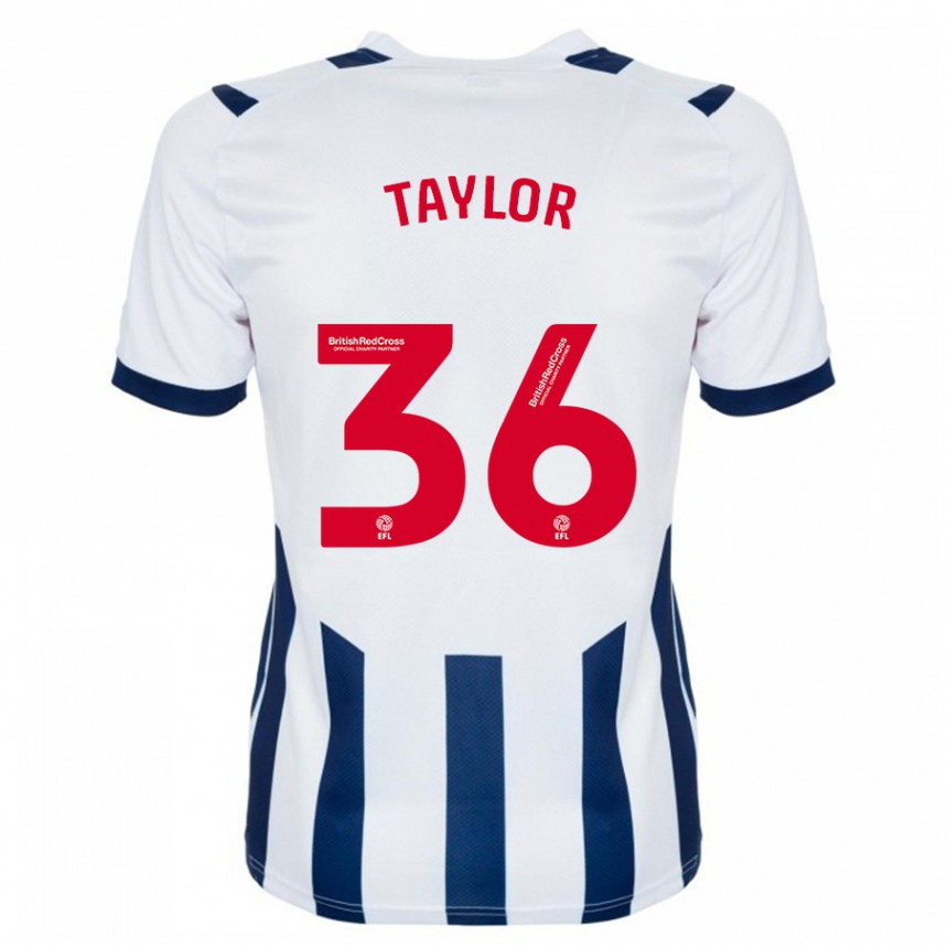 Kids Football Caleb Taylor #36 White Home Jersey 2023/24 T-Shirt