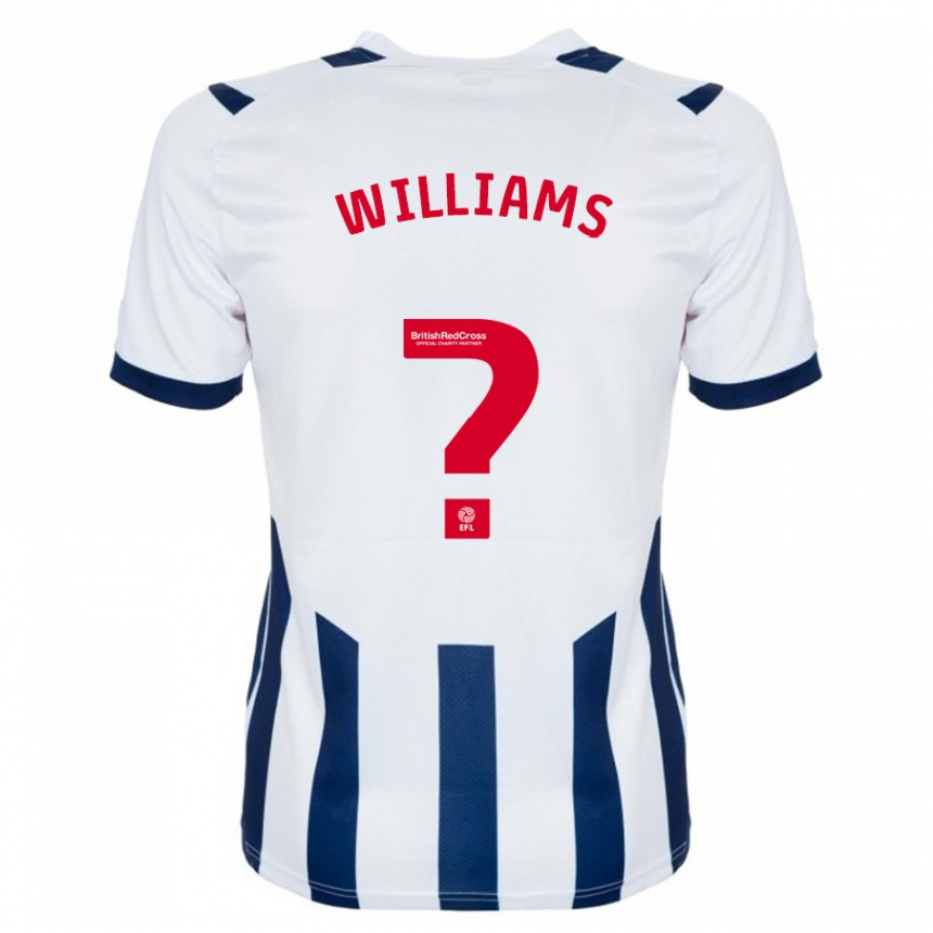 Kids Football Alex Williams #0 White Home Jersey 2023/24 T-Shirt