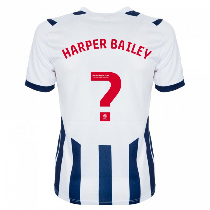 Kids Football Aaron Harper-Bailey #0 White Home Jersey 2023/24 T-Shirt