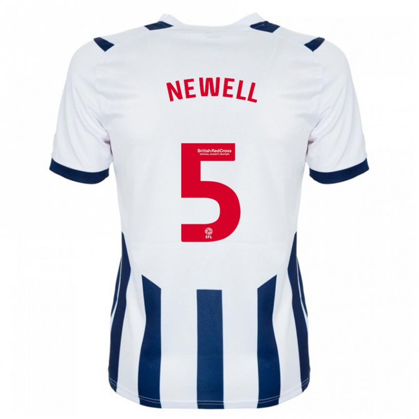 Kids Football Lucy Newell #5 White Home Jersey 2023/24 T-Shirt