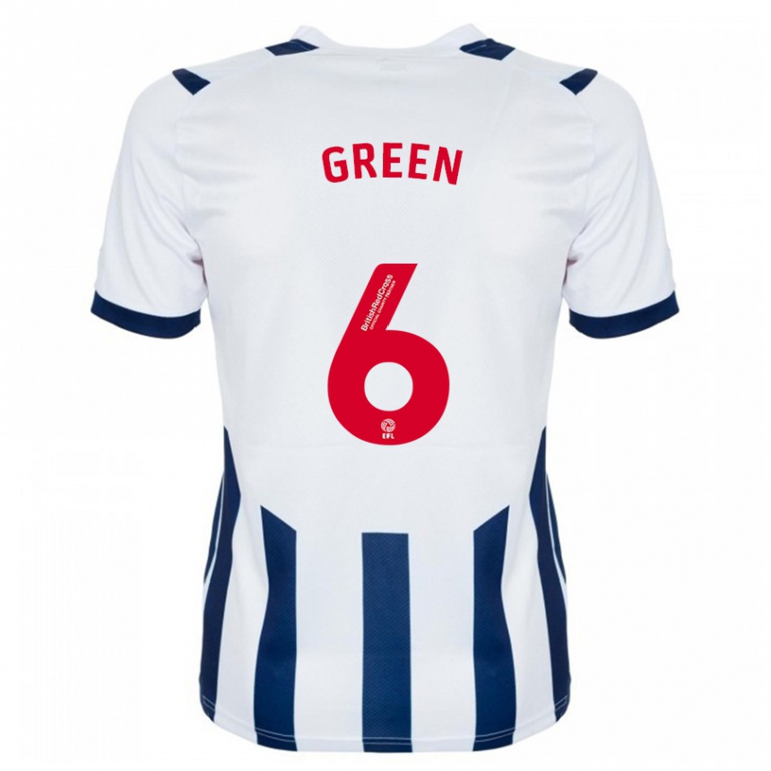 Kids Football Isabel Green #6 White Home Jersey 2023/24 T-Shirt