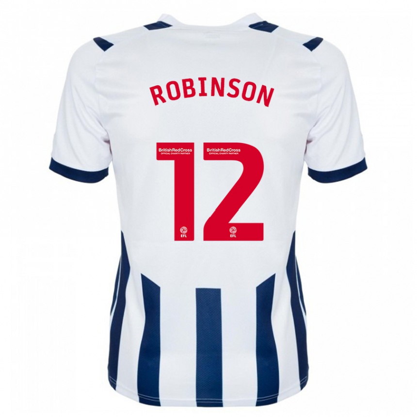 Kids Football Leanne Robinson #12 White Home Jersey 2023/24 T-Shirt