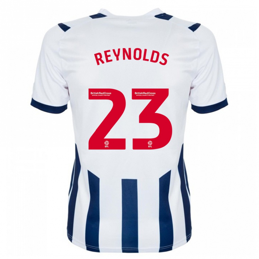 Kids Football Taylor Reynolds #23 White Home Jersey 2023/24 T-Shirt