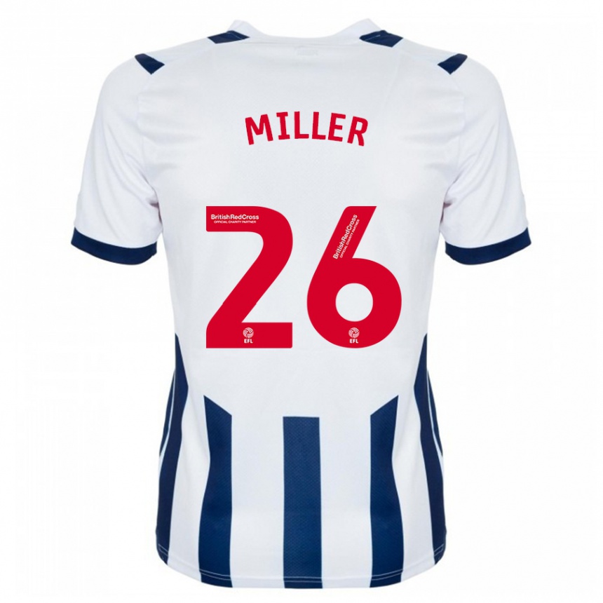 Kids Football Nna Miller #26 White Home Jersey 2023/24 T-Shirt