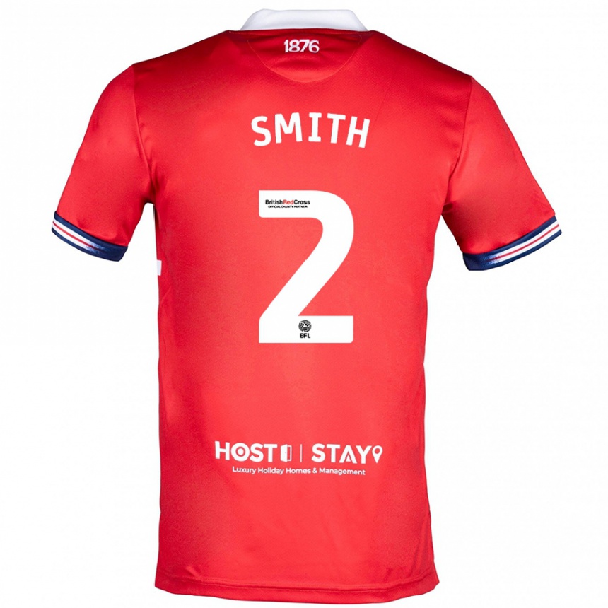 Kids Football Tommy Smith #2 Red Home Jersey 2023/24 T-Shirt