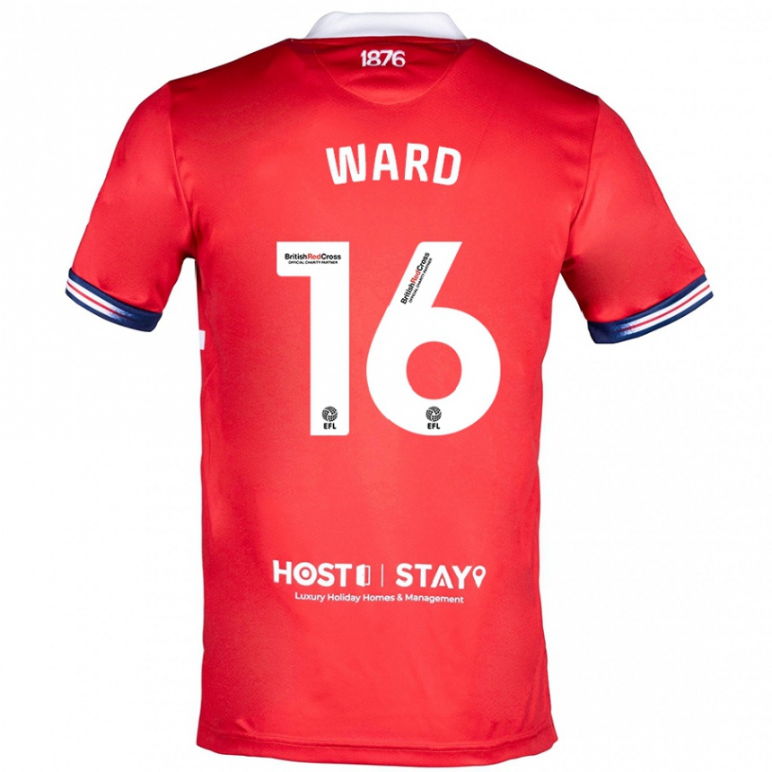 Kids Football Francesca Ward #16 Red Home Jersey 2023/24 T-Shirt