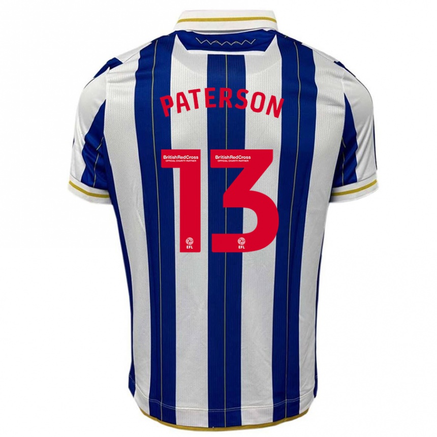 Kids Football Callum Paterson #13 Blue White Home Jersey 2023/24 T-Shirt