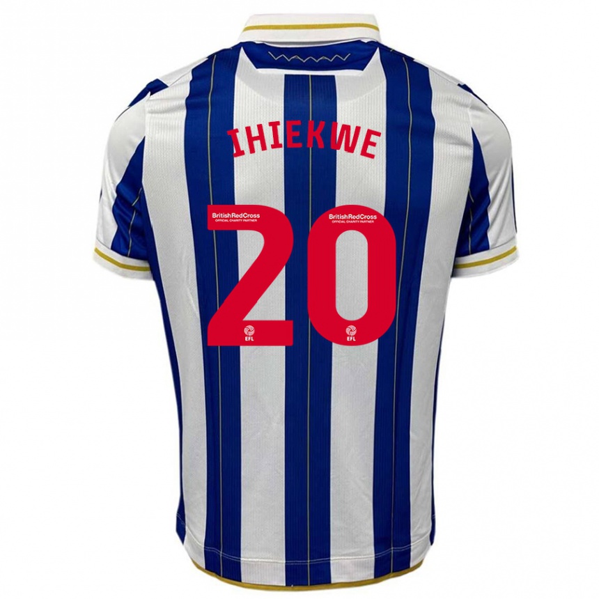 Kids Football Michael Ihiekwe #20 Blue White Home Jersey 2023/24 T-Shirt