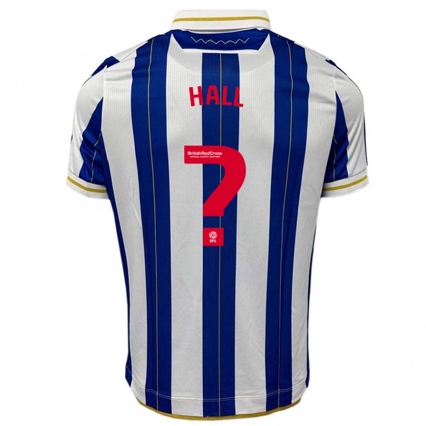 Kids Football Jack Hall #0 Blue White Home Jersey 2023/24 T-Shirt