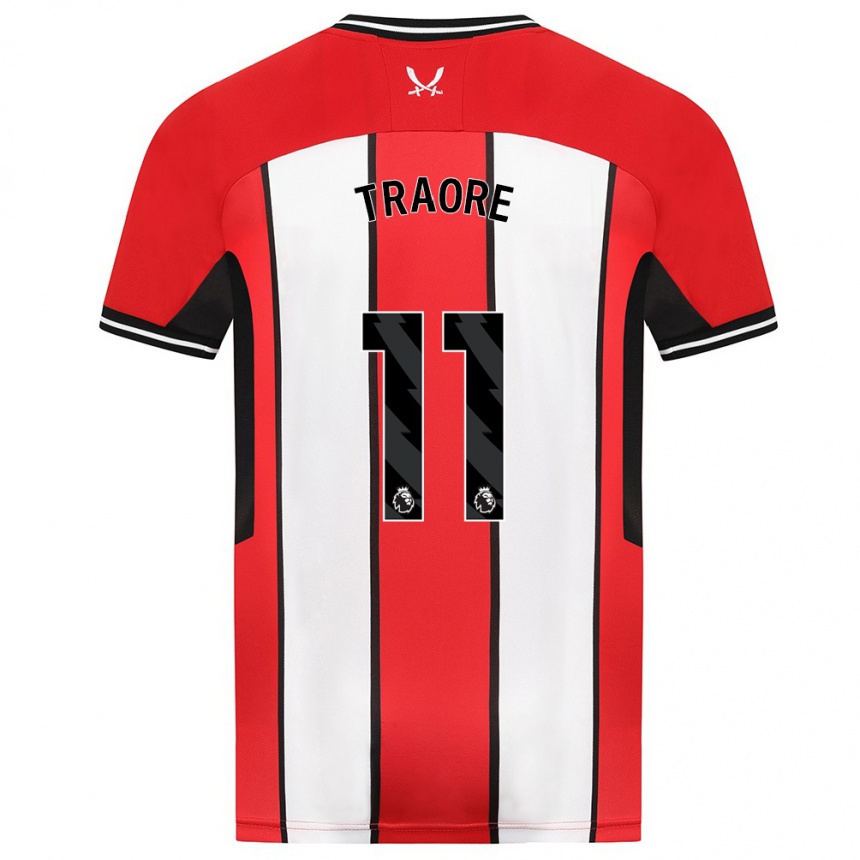 Kids Football Bénie Traoré #11 Red Home Jersey 2023/24 T-Shirt