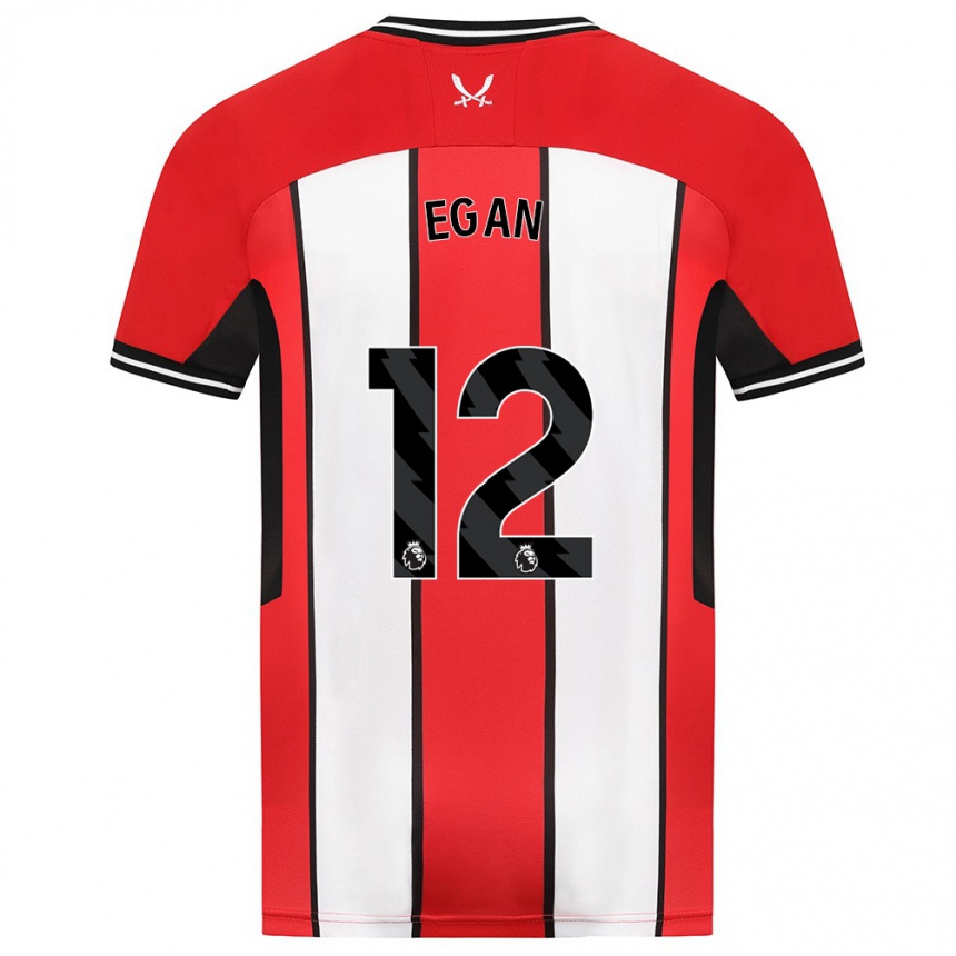 Kids Football John Egan #12 Red Home Jersey 2023/24 T-Shirt