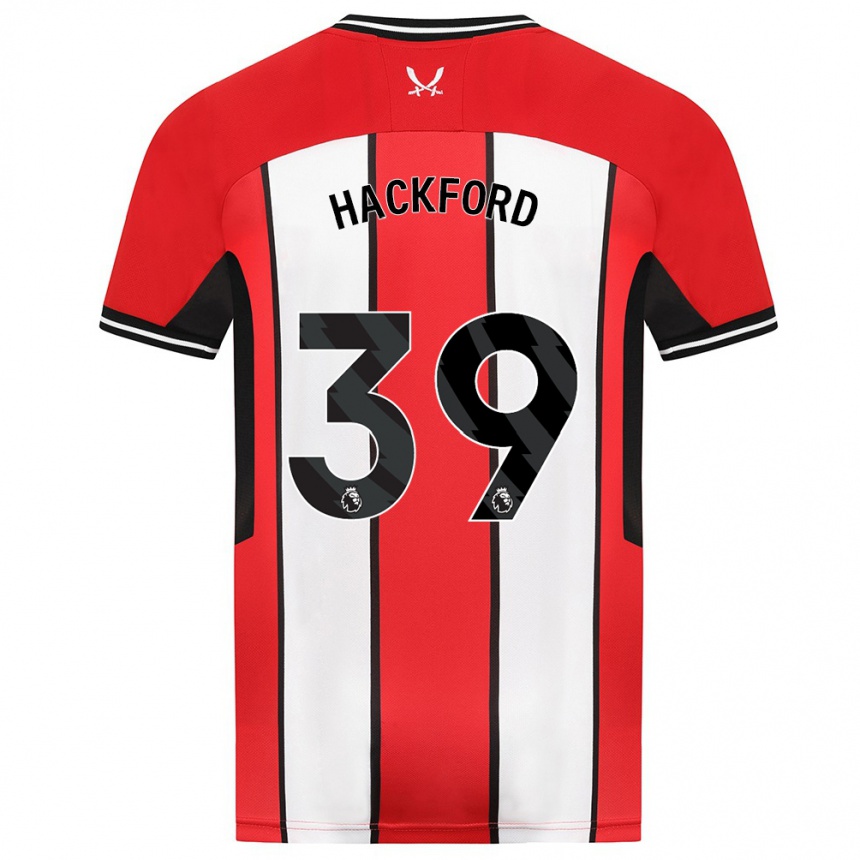 Kids Football Antwoine Hackford #39 Red Home Jersey 2023/24 T-Shirt