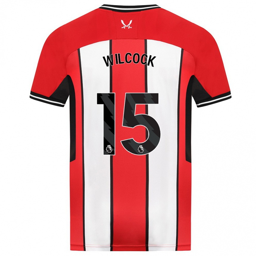 Kids Football Tamara Wilcock #15 Red Home Jersey 2023/24 T-Shirt