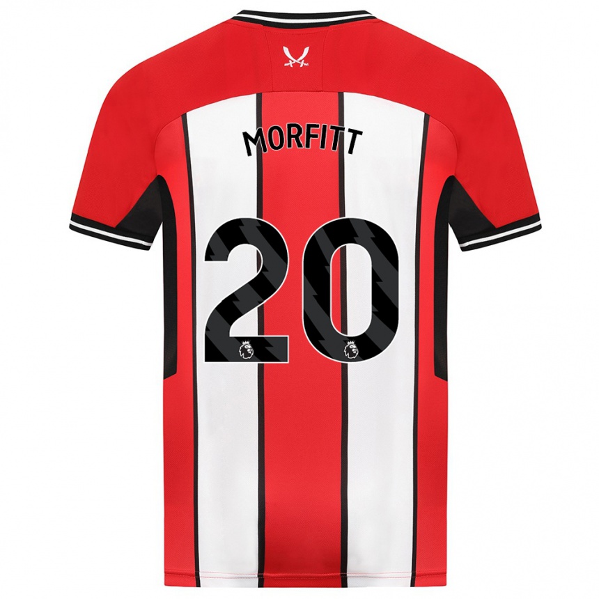 Kids Football Izzy Morfitt #20 Red Home Jersey 2023/24 T-Shirt