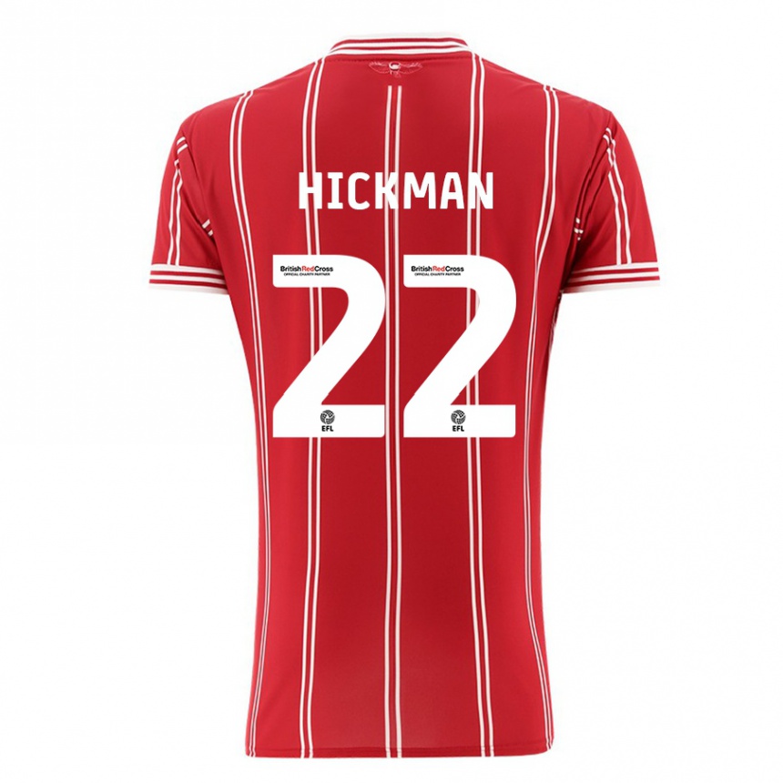 Kids Football Taylor Gardner-Hickman #22 Red Home Jersey 2023/24 T-Shirt
