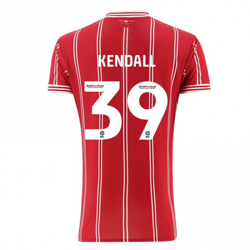 Kids Football Maya Kendall #39 Red Home Jersey 2023/24 T-Shirt