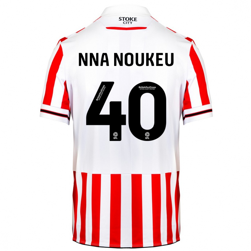 Kids Football Blondy Nna Noukeu #40 Red White Home Jersey 2023/24 T-Shirt