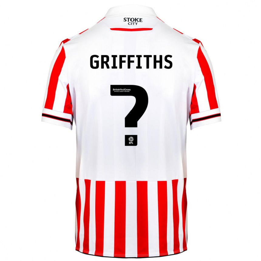 Kids Football Jack Griffiths #0 Red White Home Jersey 2023/24 T-Shirt