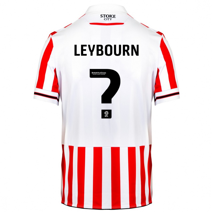 Kids Football Charlie Leybourn #0 Red White Home Jersey 2023/24 T-Shirt