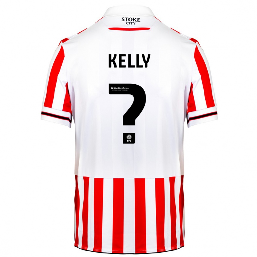 Kids Football Gabriel Gartside-Kelly #0 Red White Home Jersey 2023/24 T-Shirt