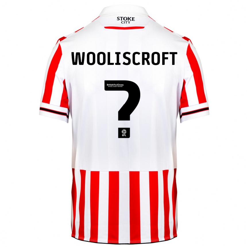 Kids Football Morgan Wooliscroft #0 Red White Home Jersey 2023/24 T-Shirt