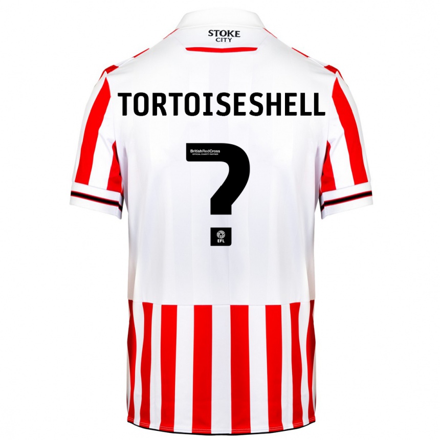 Kids Football Jenson Tortoiseshell #0 Red White Home Jersey 2023/24 T-Shirt