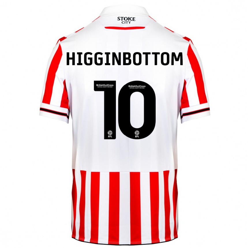 Kids Football Alice Higginbottom #10 Red White Home Jersey 2023/24 T-Shirt