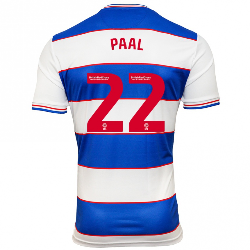 Kids Football Kenneth Paal #22 White Blue Home Jersey 2023/24 T-Shirt