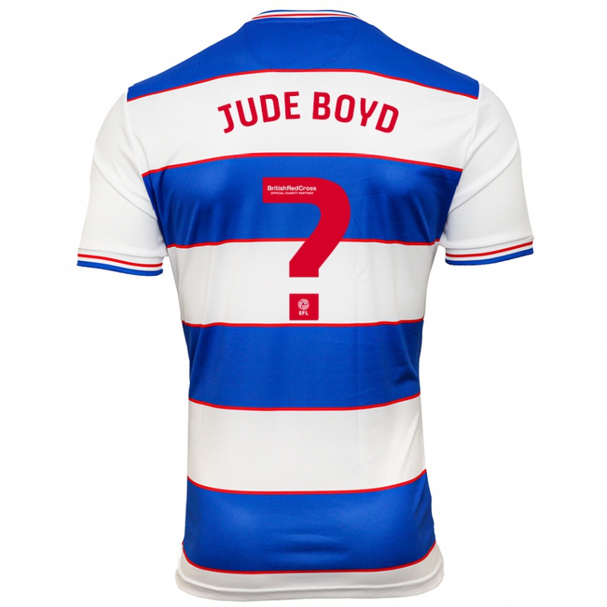 Kids Football Arkell Jude-Boyd #0 White Blue Home Jersey 2023/24 T-Shirt