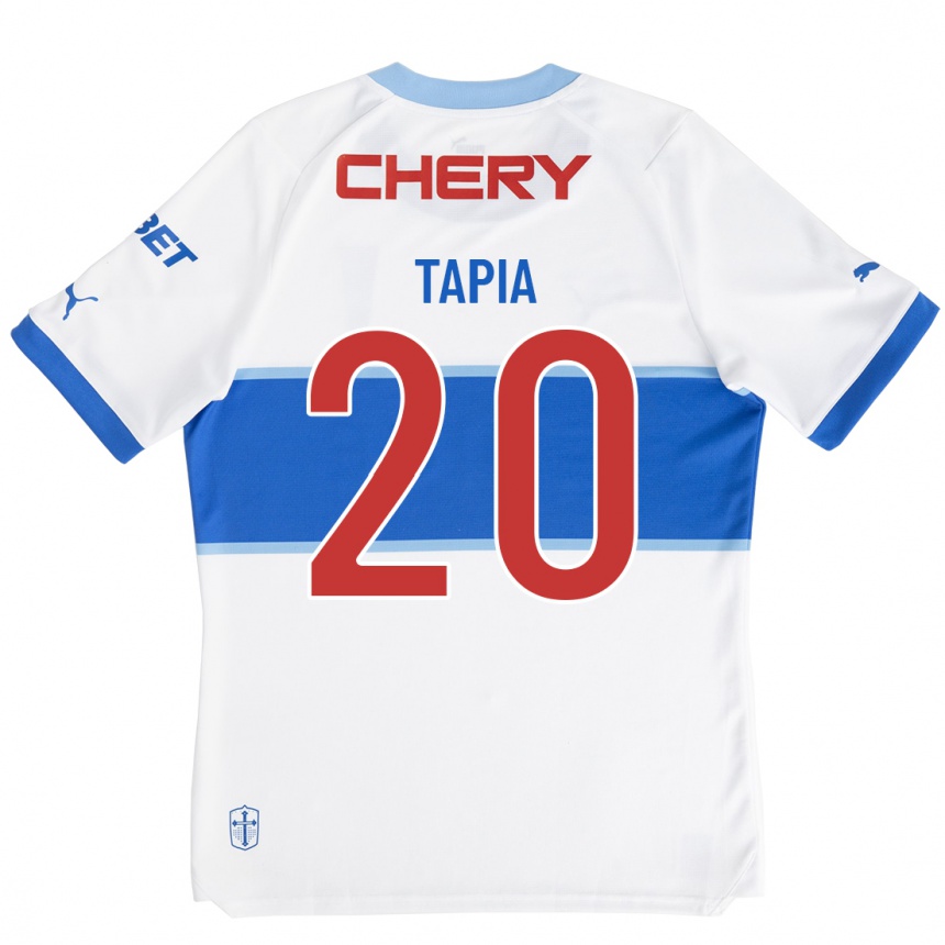 Kids Football Gonzalo Tapia #20 White Home Jersey 2023/24 T-Shirt