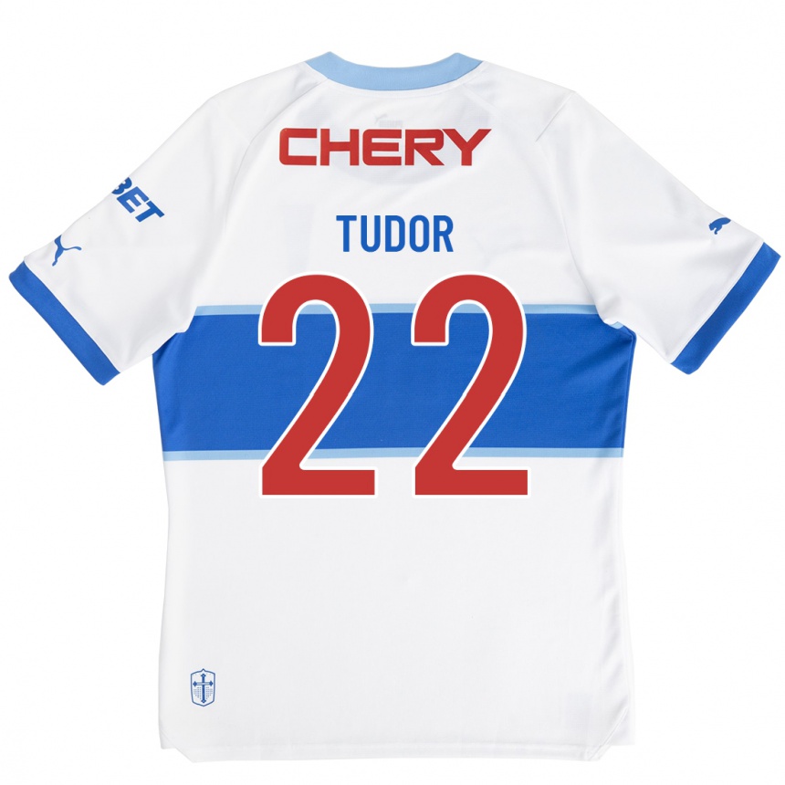 Kids Football Milan Tudor #22 White Home Jersey 2023/24 T-Shirt