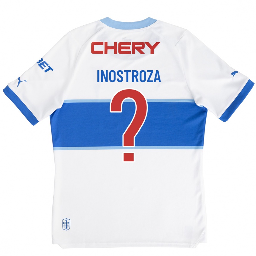 Kids Football Fernando Inostroza #0 White Home Jersey 2023/24 T-Shirt