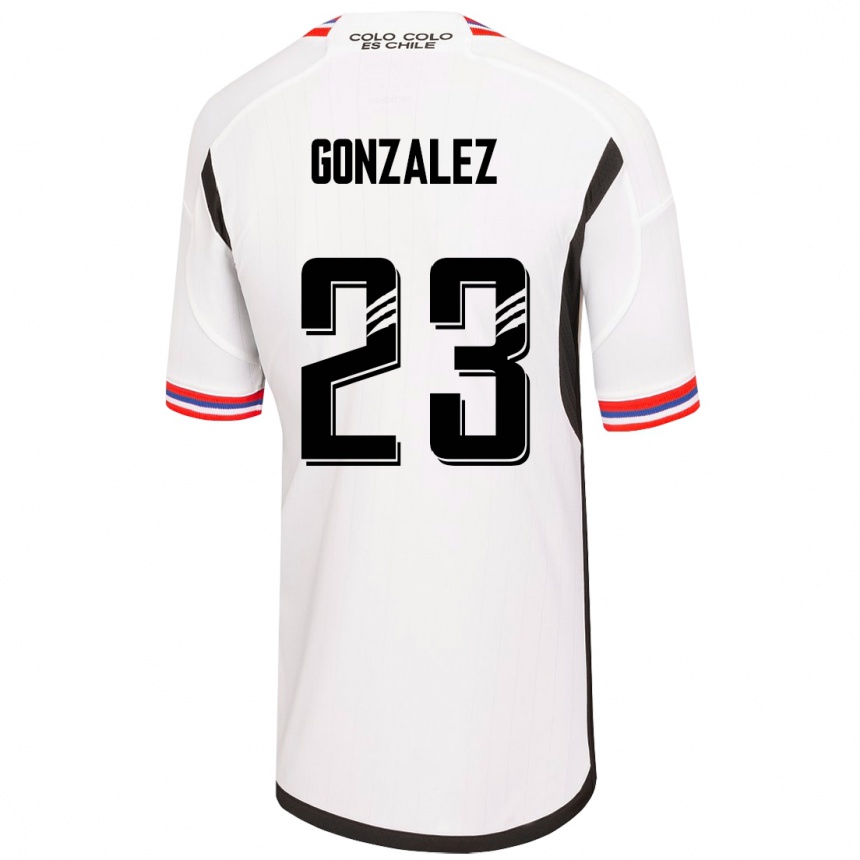 Kids Football Ramiro González #23 White Home Jersey 2023/24 T-Shirt