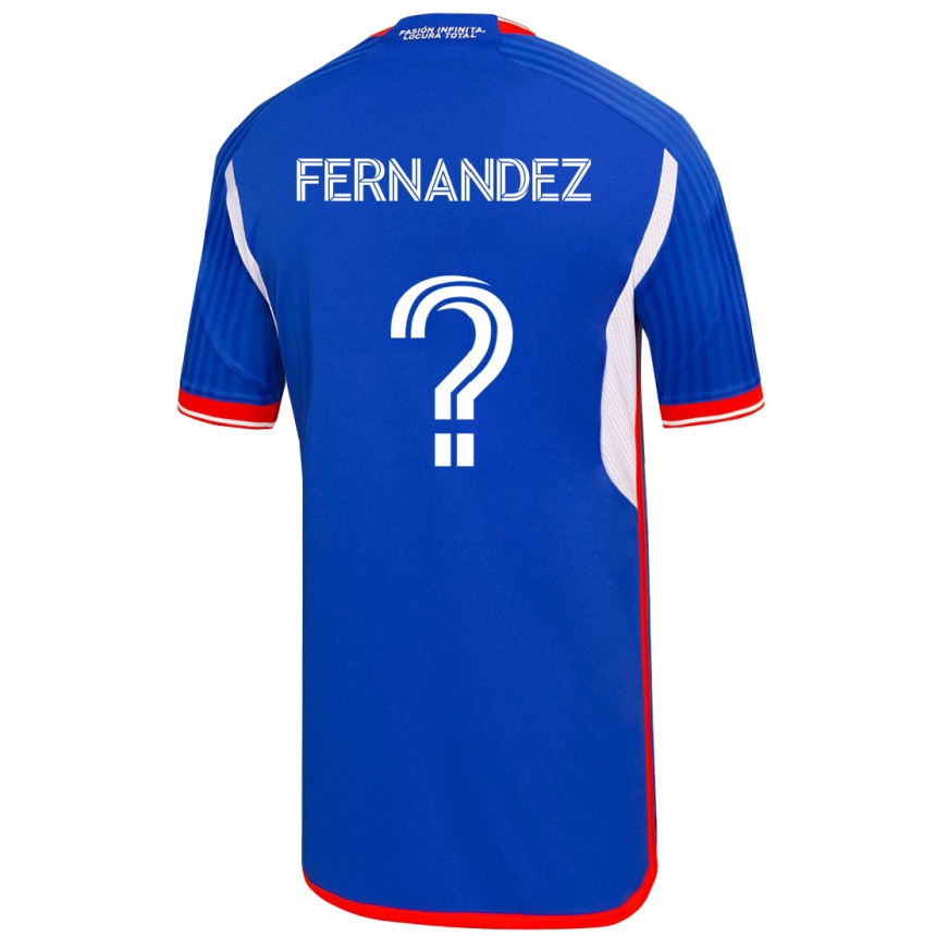 Kids Football José Matías Fernández #0 Blue Home Jersey 2023/24 T-Shirt