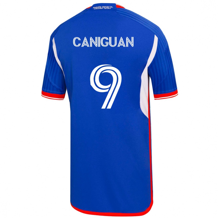 Kids Football Franchesca Caniguán #9 Blue Home Jersey 2023/24 T-Shirt