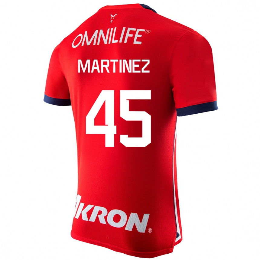 Kids Football Raúl Martínez #45 Red Home Jersey 2023/24 T-Shirt