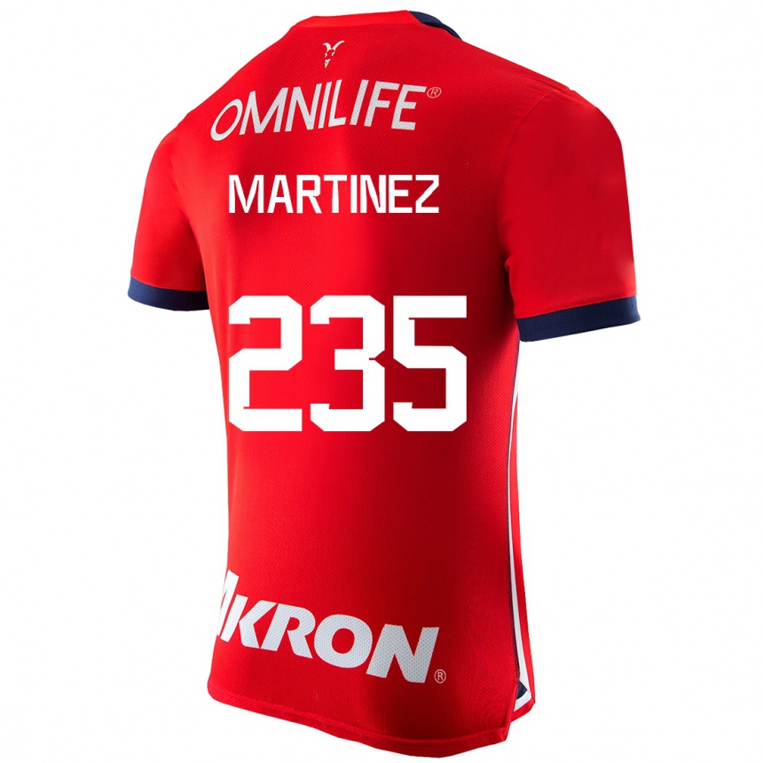 Kids Football Isaac Martínez #235 Red Home Jersey 2023/24 T-Shirt