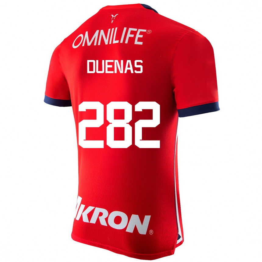Kids Football Omar Dueñas #282 Red Home Jersey 2023/24 T-Shirt