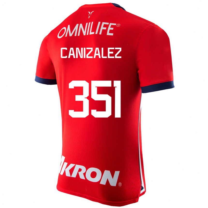 Kids Football Djorkaeff Canizalez #351 Red Home Jersey 2023/24 T-Shirt