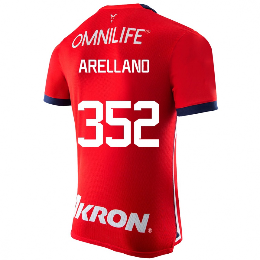 Kids Football Santiago Arellano #352 Red Home Jersey 2023/24 T-Shirt
